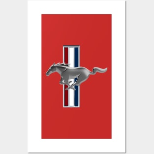 Mustang Stripe Posters and Art